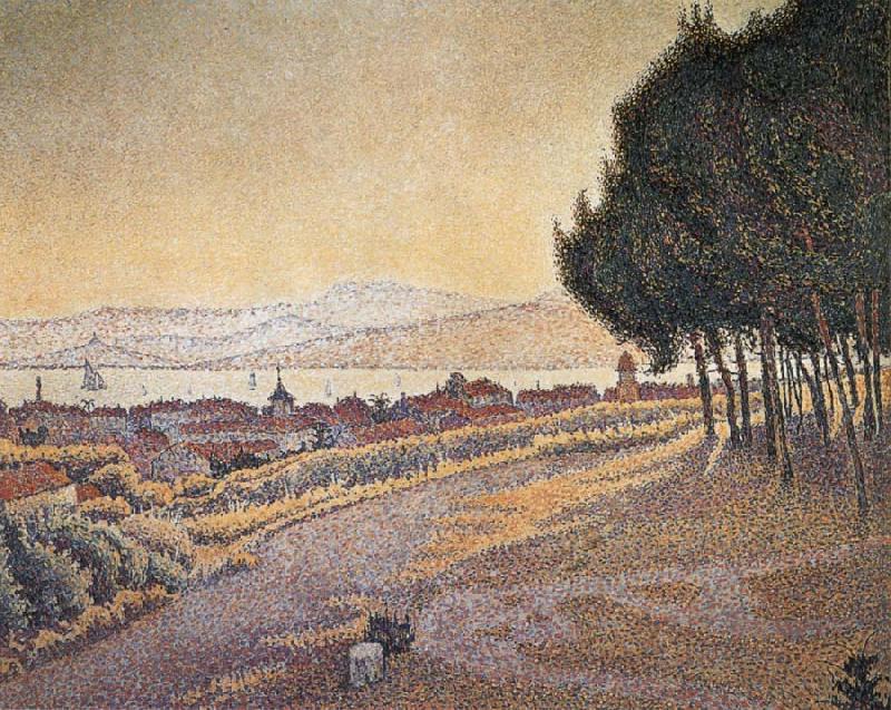 Paul Signac City Sunset Spain oil painting art
